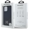 KARL LAGERFELD futerał do IPHONE 15 Pro Max kompatybilny z MagSafe KLHMP15XSCMKMPCK (Silicone Initial Metal Logo) czarny